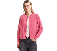 Blouson STREET ONE, Damen, Gr. 40, almond coral, Stoff, 46% Modal, 46% Polyester, 8% Elasthan, unifarben, normal normal, Rundhals, Bündchen, Jacken, mit Rundhalsausschnitt (48077013-40) almond coral