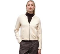 Cardigan STREET ONE, Damen, Gr. 42, soft beige, Stoff, 46% Modal, 46% Polyester, 8% Elasthan, unifarben, normal normal, Rundhals, elastischer Bund, Strickjacken, im Silk Look (52448212-42) soft beige