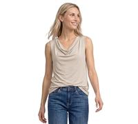Shirttop STREET ONE, Damen, Gr. 40, clay sand, Stoff, 70% Modal, 30% Polyester, unifarben, normal normal, abgesteppt, Tops Shirttop (15478631-40) clay sand