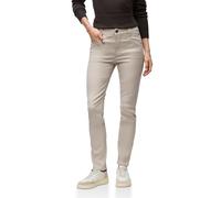 Stoffhose STREET ONE "Style York", Damen, Gr. 44, Länge 32, schwarz moonstone sand, Web, Obermaterial: 79% Viskose, 18% Nylon, 3% Elasthan, unifarben, regular fit lang, Hosen, mit Taschen (37627835-44