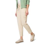 Cargohose STREET ONE, Damen, Gr. 42, Länge 28, smoke beige, Stoff, 82% Polyester, 18% Elasthan, unifarben, comfort fit knöchelfrei, Hosen Cargohose, im Cargo-Style (68570549-42) smoke beige