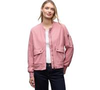 Blouson STREET ONE, Damen, Gr. 42, powder pink, Web, Obermaterial: 100% Polyester. Futter: 100% Polyester, unifarben, normal hüftbedeckend, Rundhals, Flachstrickbündchen, Jacken Blouson, aus Cord und