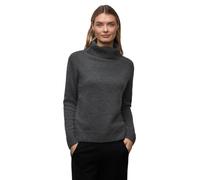 Street One Frauen Softer Rollkragenpullover in Grau, Gr: 36