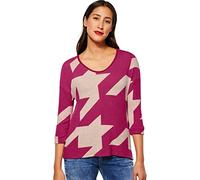 Street One Damen Softes Shirt mit Muster Lavish pink Melange 38