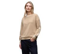 Street One Frauen Softes Strukturshirt in Beige, Gr: 44