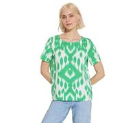 Street One Damen Sommer Bluse mit Print soft grass green,46