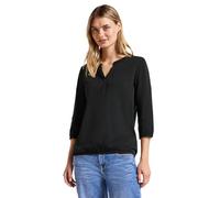 Street One Damen Split Neck Jersey-Shirt