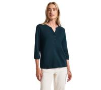 Street One Damen Split Neck Jersey-Shirt