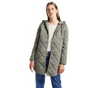 Steppmantel STREET ONE, Damen, Gr. 38, fresh sage, Stoff, Obermaterial: 55% Polyester, 45% Polyamid; Futter: 100% Polyester; Kapuze: 72% Polyester, 22% Viskose, 6% Elasthan; Füllung: 100% Polyester, u