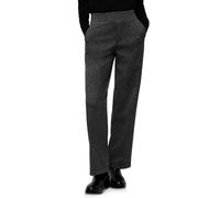 Street One Hose Straight Leg Jacquard – gravel grau meliert – Damen Gr. 46 – Länge 30