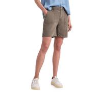 Shorts STREET ONE, Damen, Gr. 31, N-Gr, braun wash, Denim/Jeans, Obermaterial: 56% Lyocell, 22% Polyester, 19% Viskose, 3% Elasthan, unifarben, normal kniefrei, Hosen Shorts, Sommershorts mit Stretch