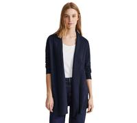 STREET ONE Damen Strickjacke mit Schalkragen, deep blue, 34