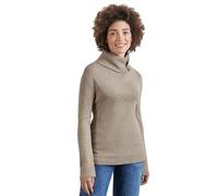 Rollkragenpullover STREET ONE, Damen, Gr. 34, beige (mocha glow meliert), Stoff, 52% Viskose, 28% Polyester, 20% Nylon, unifarben, normal normal, hoch geschlossener Ausschnitt, Bündchen, Pullover, mit