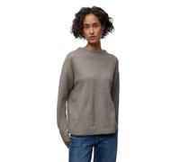 Pullunder STREET ONE, Damen, Gr. 42, muted mocha meliert, Web, 37% Baumwolle, 34% Polyacryl, 26% Polyester, 3% Elasthan, unifarben, comfort fit normal, Rundhals, Bündchen, Pullover Pullunder, aus Baum