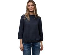 Street One Frauen Strukturshirt in Blau, Gr: 36