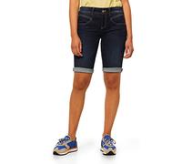 Street One Damen Style Jane Shorts Bermudas, Dark Blue Dipped Wash, 27W EU