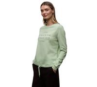 Street One Sweatshirt Damen mit Artwork, bedruckt Rundhals Pale Mint Grün Gr. 38