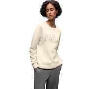 Street One Sweatshirt mit Wording soft beige, 60% Baumwolle/40% Polyester, bedruckt – Gr. 42