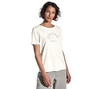 Street One T-Shirt mit Wording Damen Rundhals 50% Baumwolle/50% Modal bedruckt sanftes Weiß Gr. 34