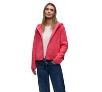 Street One Frauen Teddy-Jacke mit Kapuze in Pink, Gr: 36