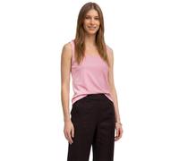 Street One Damen Top mit Rounded V-Neck und Knopfdetail
