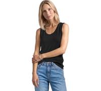Street One Damen Top mit Rounded V-Neck und Knopfdetail