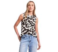 Street One Frauen Top mit Rundhals und Grafikprint in Braun, Gr: 46