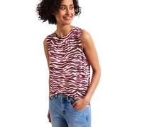 Street One Damen Top mit Rundhals und Zebra-Print