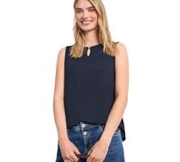 Street One Frauen Top mit U-Boot-Ausschnitt in Blau, Gr: 40