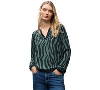 Street One Damen 3412082 Tunika mit Tape-Details, evernight Green, 36
