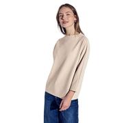 STREET ONE Damen A322940 Two-Tone Strukturshirt, Safari beige, 40
