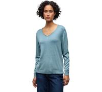 Street One Frauen V-Neck Pullover in Blau, Gr: 40
