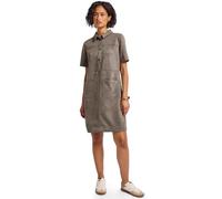 Street One - Velours Blusenkleid braun - Gr. - 44