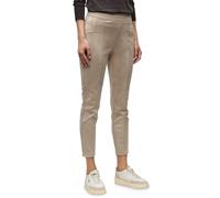 Stoffhose STREET ONE "Style Hope", Damen, Gr. 44, Länge 28, schwarz morn beige, Web, Obermaterial: 90% Polyester, 10% Elasthan, unifarben, skinny fit lang, Hosen, mit elastischem Bund (74280168-44) sc