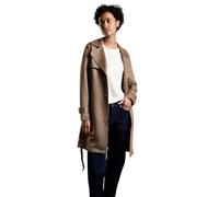 Street One Frauen Velours-Look Trenchcoat in Braun, Gr: 40