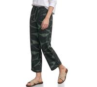 Street One Stoffhose Wide Leg – 100% Viskose, loose fit, 7/8-Länge – deep bound grün Gr. 42