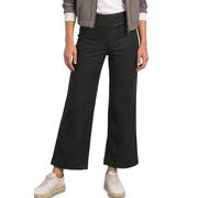 Stoffhose STREET ONE, Damen, Gr. 36, Länge 28, anthrazit melange, Stoff, 73% Polyester, 24% Viskose, 3% Elasthan, unifarben, normal 7/8-Länge, Hosen Stoffhose, mit Wide Legs (37529429-36) anthrazit me