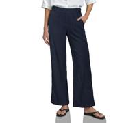 Stoffhose STREET ONE, Damen, Gr. 38, Länge 30, schwarzest blau, Web, Obermaterial: 56% Polyester, 41% Viskose, 3% Elasthan. Futter: 100% Polyester, unifarben, loose fit lang, Hosen Stoffhose, mit Crin