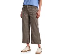 Street One Wide Leg Jeans mit Gürteldetail Brown wash 32