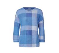 Street One Damenhemd mit Federgarn, kariert, Helles Frühlingsblau, 20, Helles Frühlingsblau, 46