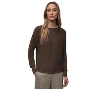 Strickpullover STREET ONE, Damen, Gr. 34, molten earth, Stoff, 60% Viskose, 40% Baumwolle, unifarben, comfort fit normal, U-Boot-Ausschnitt, Bündchen, Pullover Strickpullover, mit Strick-Detail (59012