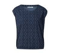 Damen Dropped Shoulder Shirt mit Elastiksaum