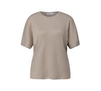Street One Dropped Shoulder Shirt mit Glitzerdetails Clay Sand 38