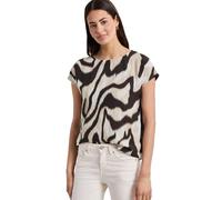 Street One Frauen Dropped Shoulder Shirt mit Print in Braun, Gr: 38