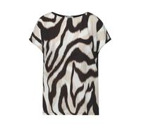 Street One Frauen Dropped Shoulder Shirt mit Print in Braun, Gr: 38