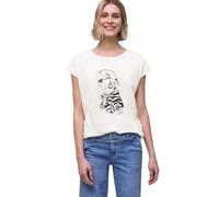 Street One Dropped Shoulder Shirt mit Print Off White 42