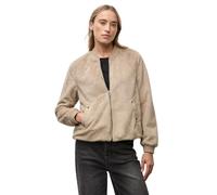 Blouson STREET ONE, Damen, Gr. 44, smooth champagne, Stoff, Obermaterial: 100% Polyester; Futter: 100% Polyester, unifarben, normal normal, Rundhals, Bündchen, Jacken, mit Tunnelzug am Saum (89125435-