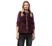 Street One - Fake Fur Weste rot - Gr. - 42
