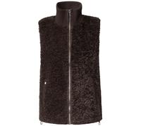 Street One - Fake Fur Weste mit Strickdetails auburn brown - Gr. - 44