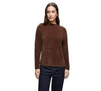 Strickpullover STREET ONE, Damen, Gr. 36, hazelnut braun, Stoff, 78% Polyamid, 12% Polyacryl, 10% Baumwolle, unifarben, normal normal, U-Boot-Ausschnitt, abgesteppt, Pullover, Grobstrick (54902968-36)